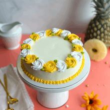 Load image into Gallery viewer, pineapple cake. whipped cream. best cakes in Bangalore. Bangalore pastries. pastry. birthday cake. yummy cakes. eggless cakes. bakery cakes. bakeries. premium cakes. premium quality.
