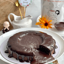Load image into Gallery viewer, Wheat flour. choco lava cake. mothers day. mothers day gift. chocolate cake. healthy treat. guilt free. best chocolate cake. jaggery. jaggery cake. healthy cake.
