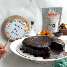 Load image into Gallery viewer, Wheat flour. choco lava cake. mothers day. mothers day gift. chocolate cake. healthy treat. guilt free. best chocolate cake. jaggery. jaggery cake. healthy cake.

