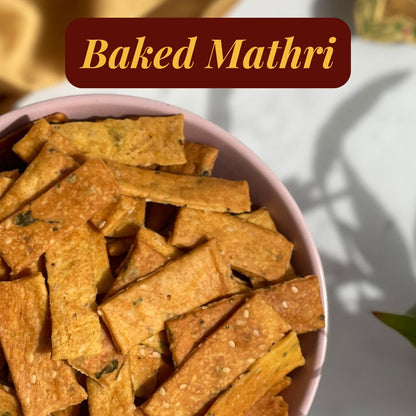Inspired by the traditional Rajasthani snack, this baked version of Mathri is nostalgic and elevated to gourmet levels