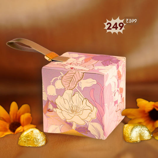 Make every celebration extra special with our Floral Elegance Chocolate Favors – a perfect fusion of luxury and charm. Featuring a beautifully designed floral box with a delicate handle, this exquisite favor is ideal for weddings, bridal showers, festive gatherings, and special occasions.