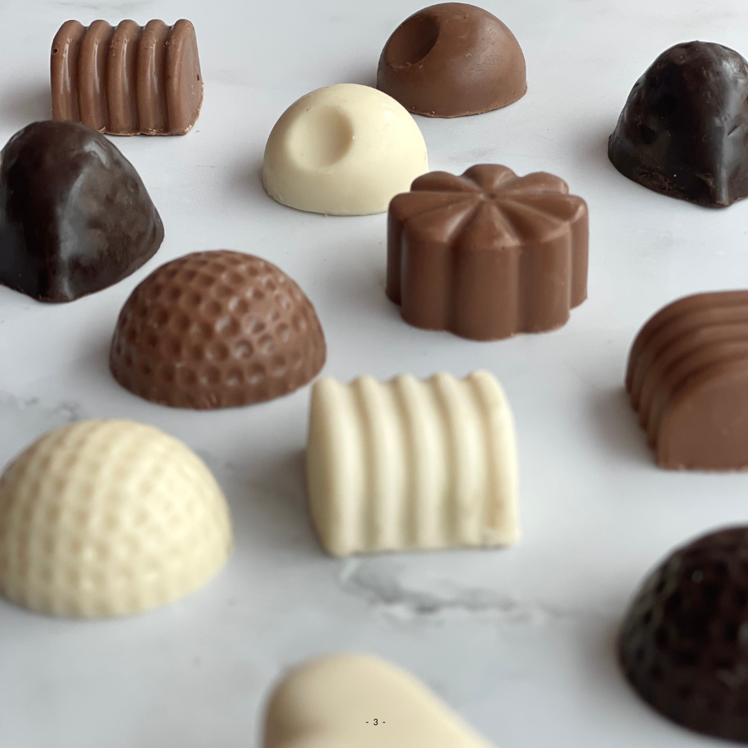 Desi gourmet chocolates in milk, dark and white for the finest taste buds 