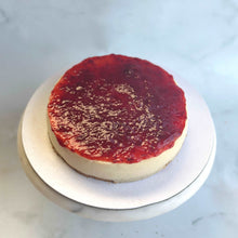 Load image into Gallery viewer, cheesecake. strawberry. New York baked cheesecake. cakes. eggless cakes. best cheesecakes. Bangalore bakeries. 
