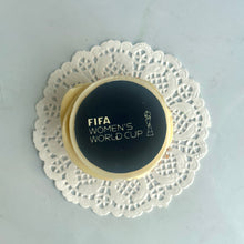 Load image into Gallery viewer, FIFA women&#39;s world cup cupcakes. eggless cupcakes. Bangalore cupcakes. best cakes. Fifa cakes. Fifa cupcakes. football. women 
