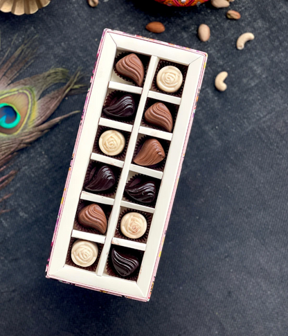 Premium Assorted Chocolate Flavours in Milk Chocolate, White Chocolate and Dark Chocolate