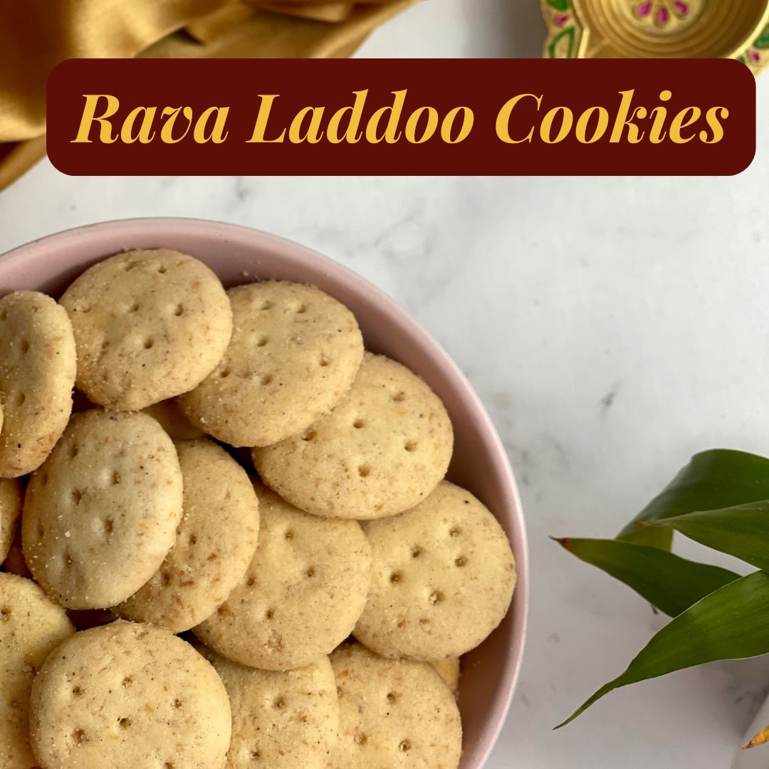 Sweet cookies that mimic the taste of rava laddoo and are a perfect addition for wedding hampers