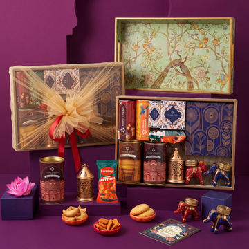 Regal Peacock Tray | Diwali Gifting