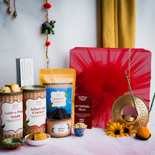 straight shot of personalized and customizable wedding gift hamper for loved ones. all packed in a stylish 10-inch box. Perfect for wedding gifting. fusion of tradition and trend modern twist on classic flavours. best return gift choice.
