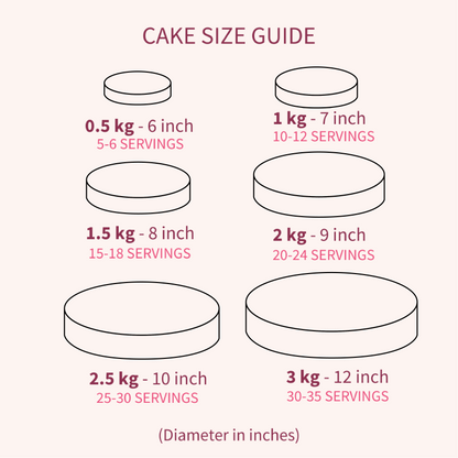 Red Velvet Cake (Half kg)