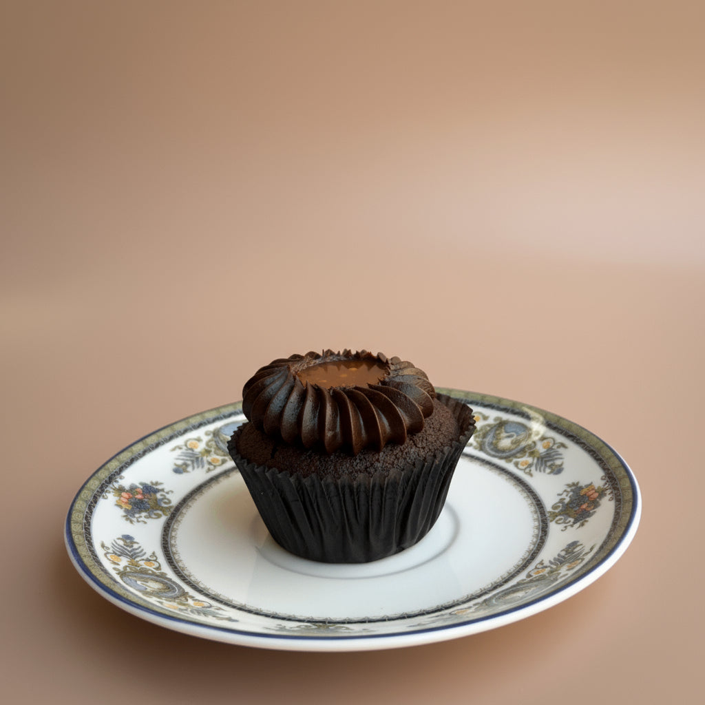 Chocolate caramel cupcake