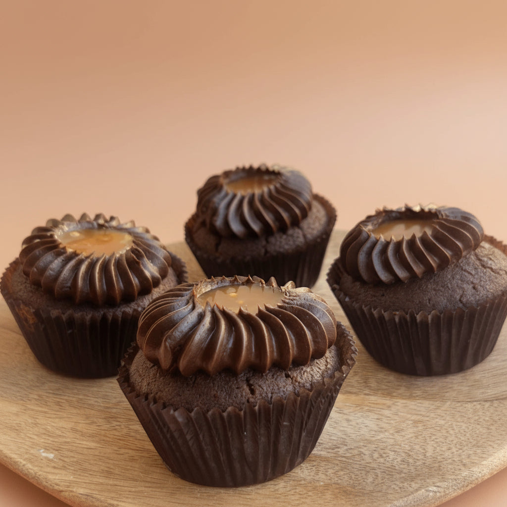 Chocolate caramel cupcake
