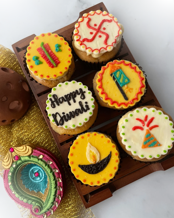 Assorted Diwali Cupcakes